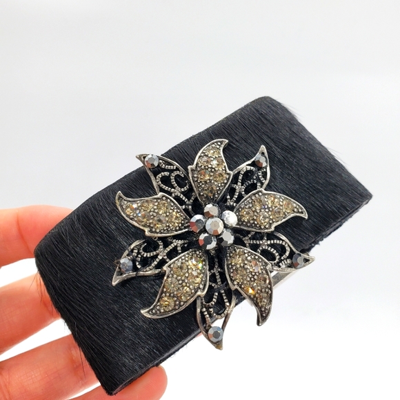 Dyrberg/kern vintage leather cuff bracelet - Picture 1 of 4